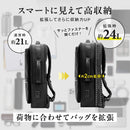 [PYKES PEAK] 軽量 ビジネス リュック 拡張可能 負担の少ない 軽量タイプ【4WAY PC収納 高撥水】 バックパック A4収納 パイクスピーク