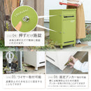 PYKES PEAK 宅配ボックス ポスト一体型 ポスト付き 大容量 おしゃれ 防水 置き配 盗難防止 案内ステッカー付き 大型 屋外 戸建て用 「 ポスミー 」