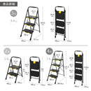 PYKES PEAK (パイクスピーク) 脚立 折りたたみ 2段 3段 4段 耐荷重150kg 組み立て不要 手すり付き 滑り止め付き コンパクト スチール製 持ち運び便利 室内 家庭用 踏み台 はしご おしゃれ