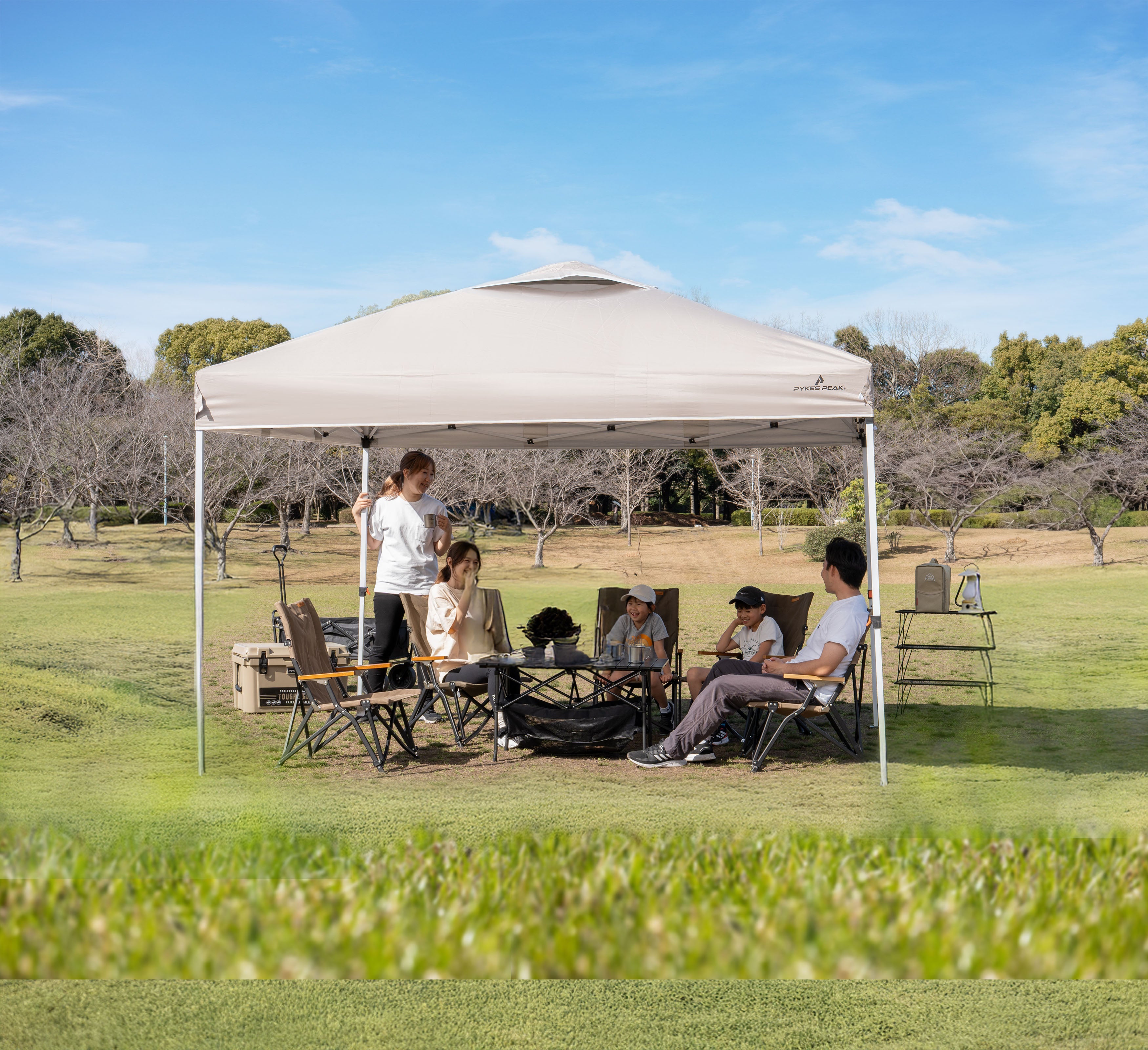 PYKES PEAK タープテント ワンタッチ | 軽量・UVカット・高耐水圧で