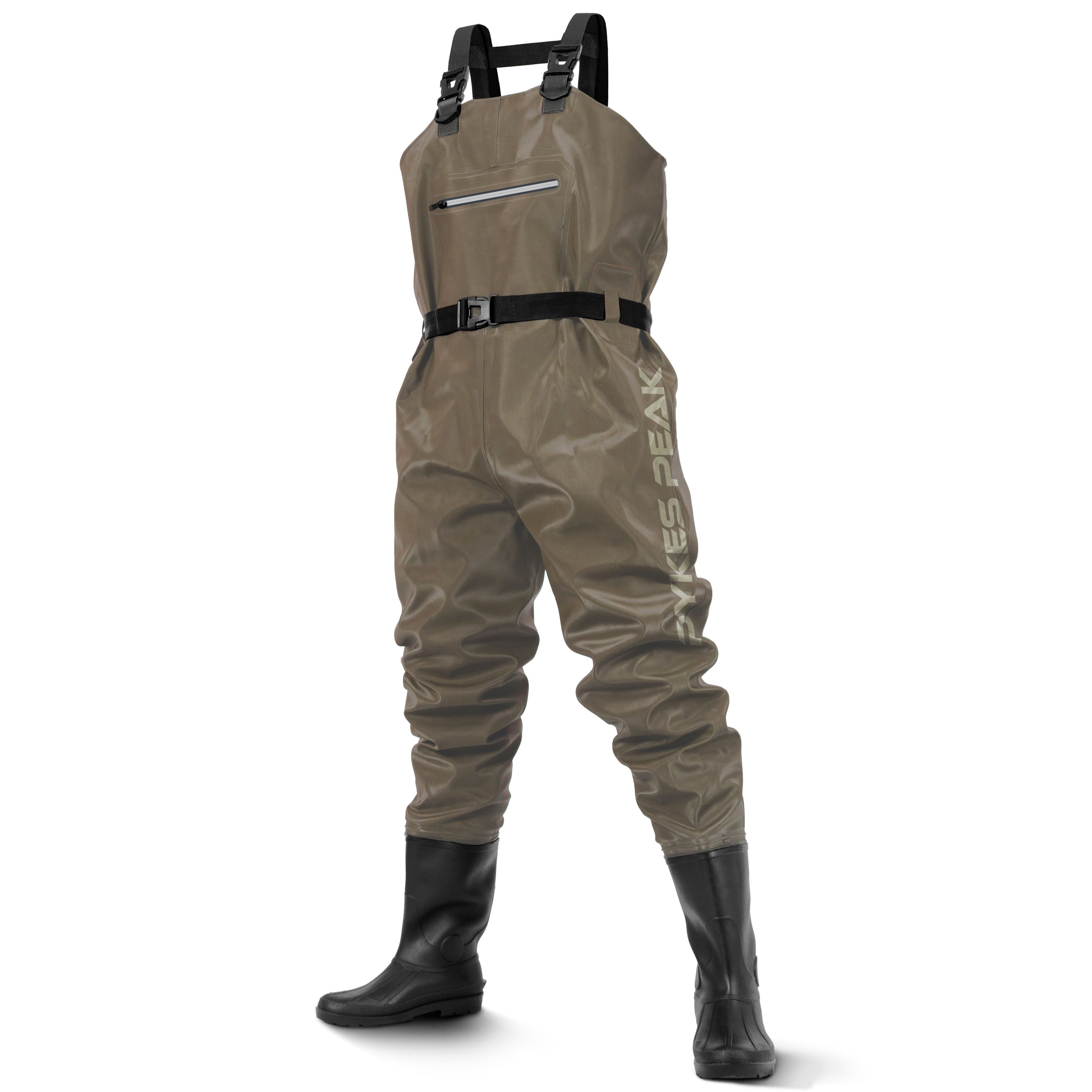 PYKES PEAK (パイクスピーク) ウェーダー 釣り ラジアルソール チェストハイ サーフ 選べる2タイプ 完全防水 PVC 内側がベタつかない