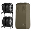 PYKES PEAK (パイクスピーク) タイヤラック カバー セット 軽トラック/軽商用車 幅38.5×奥行23.7×高さ108 耐荷重 120kg 4本 横置き タイヤ保管 タイヤ収納 タイヤラックカバー タイヤカバー タイヤステーション S