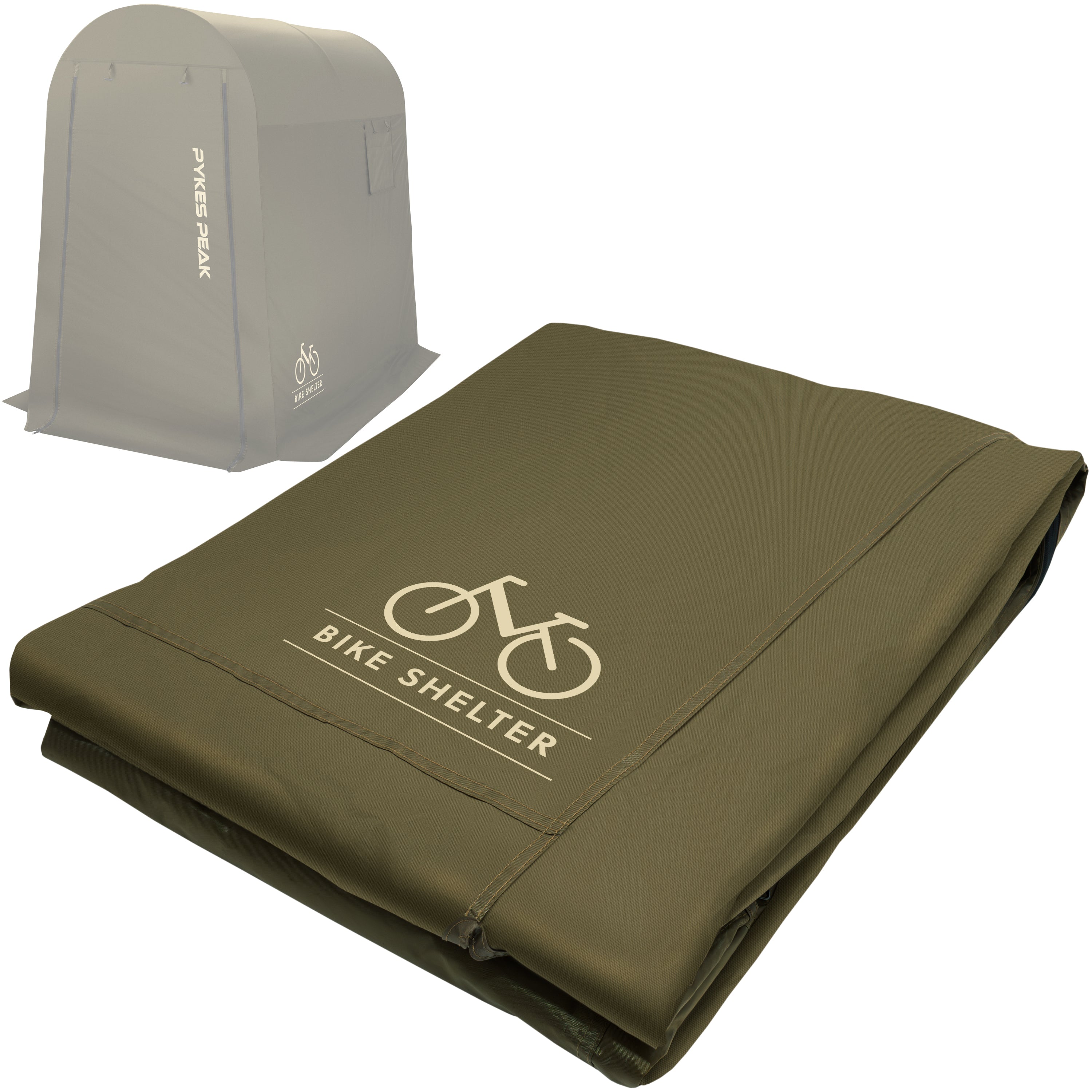 PYKES PEAK (パイクスピーク) サイクルハウス  2サイズ 3カラー 1台用〜3台用 自転車置き場 バイクガレージ 耐水圧2000mm UPF50 工具不要 バイクシェルター (奥行220㎝ 幅175㎝ 高さ170㎝ サイズ 2-3台収納)