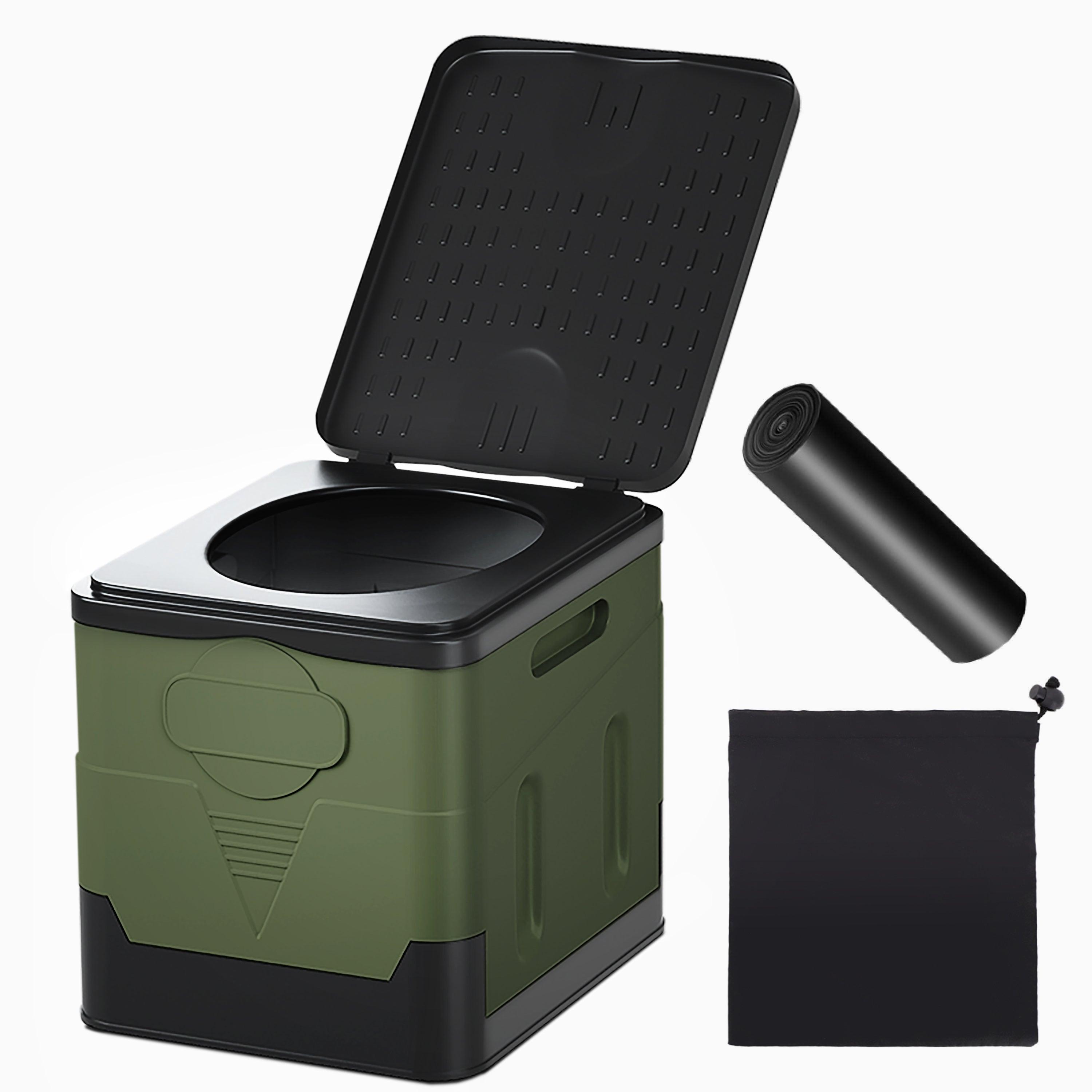 【災害対策に】防災トイレ 簡易トイレ 携帯トイレ 防災グッズ 防災 災害用 非常用 処理袋12枚付 凝固剤12個付 折りたたみ Sサイズ グレー - PYKES PEAK