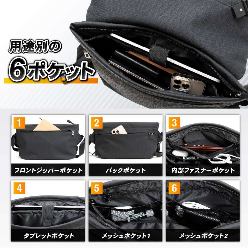 [PYKES PEAK] パイクスピーク 小さめ メッセンジャーバッグ 薄型 おしゃれ 斜め掛け ショルダーバッグ ボディバッグ ボディーバッグ