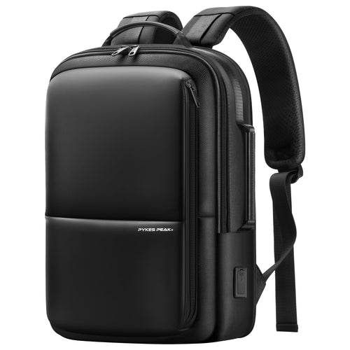 [PYKES PEAK] 軽量 ビジネス リュック 拡張可能 負担の少ない 軽量タイプ【4WAY PC収納 高撥水】 バックパック A4収納 パイクスピーク