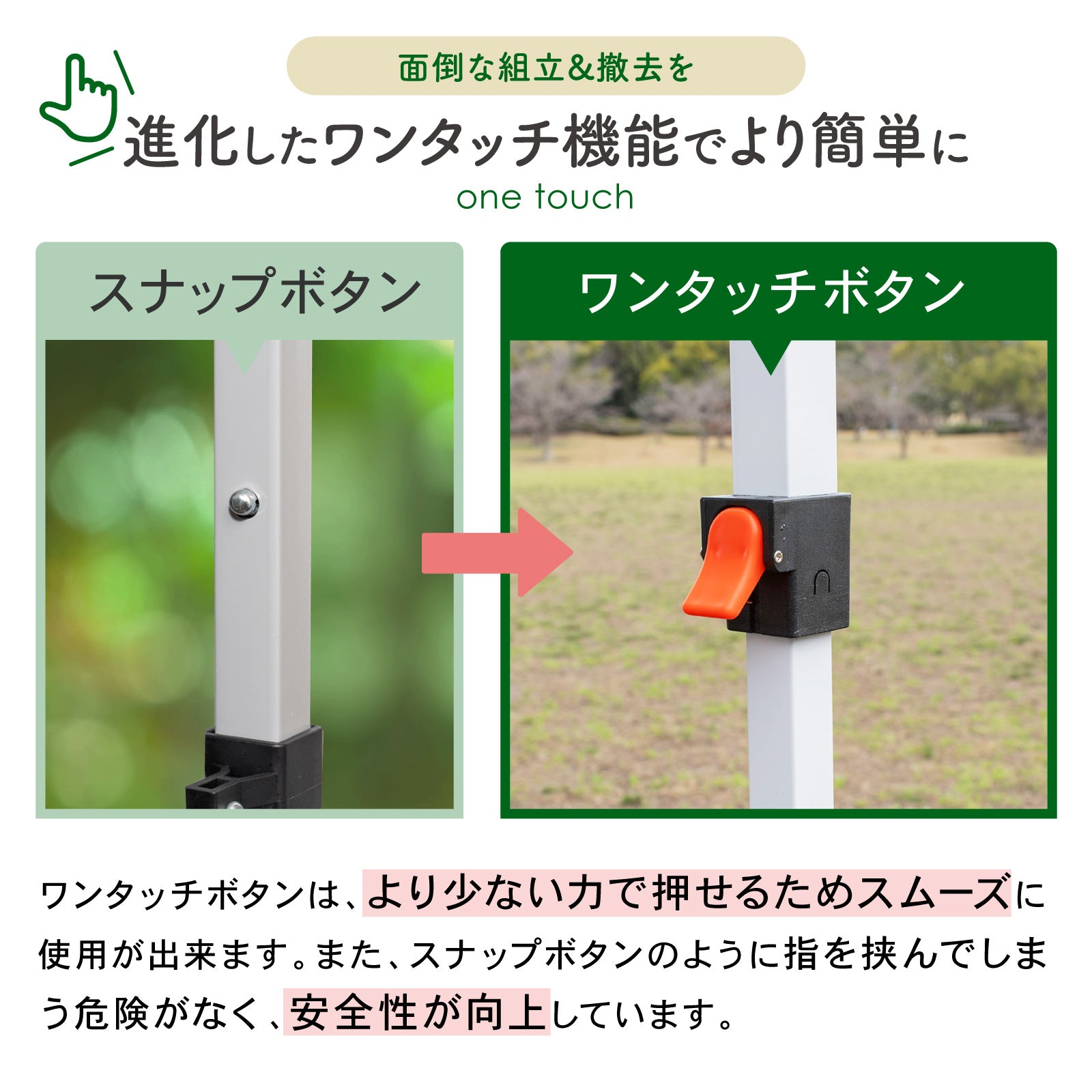 PYKES PEAK (パイクスピーク) ワンタッチ タープテント 大型 【 組み立て簡単 スチールフレーム UVカット 遮光 耐水加工 3段階調整 風抜けベンチレーション 】 日除け 日よけ キャンプ アウトドア イベント タープ テント