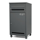 PYKES PEAK 宅配ボックス ポスト一体型 ポスト付き 大容量 おしゃれ 防水 置き配 盗難防止 案内ステッカー付き 大型 屋外 戸建て用 「 ポスミー 」