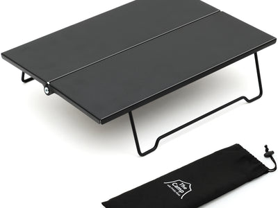 PYKES PEAK (パイクスピーク) キャンプ テーブル アウトドア ローテーブル ソロキャンプ 「開くだけ５秒組み立て」折りたたみ コンパクト 簡単 軽量 収納袋付き TOUGH LIGHT MINI