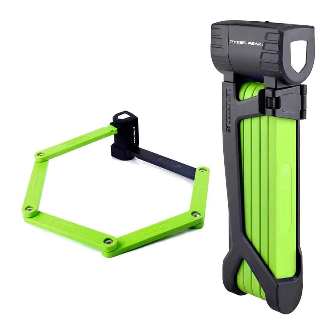 PYKES PEAK　 自転車用折り畳み式　ブレードタイプ　鍵 ロック　90センチ　5色 - PYKES PEAK