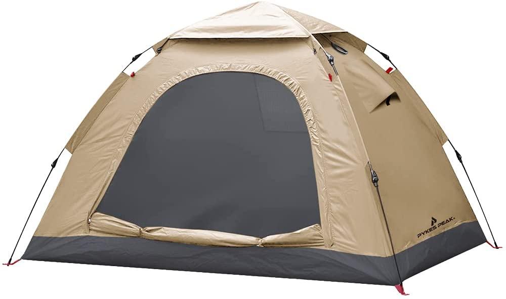 ライトウェイトワンタッチテント 軽量 1-2人用/3~4人用 5色 LIGHTWEIGHT ONE-TOUCH 1-2P 3~4P - PYKES PEAK