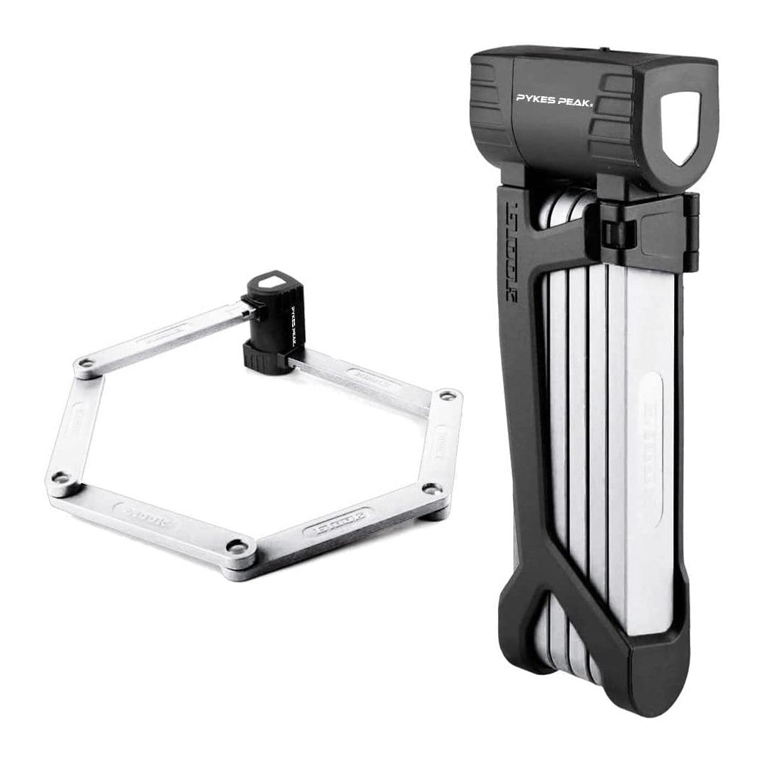 PYKES PEAK　 自転車用折り畳み式　ブレードタイプ　鍵 ロック　90センチ　5色 - PYKES PEAK