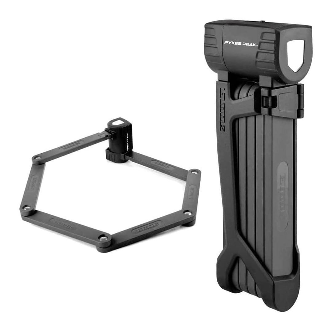 PYKES PEAK　 自転車用折り畳み式　ブレードタイプ　鍵 ロック　90センチ　5色 - PYKES PEAK