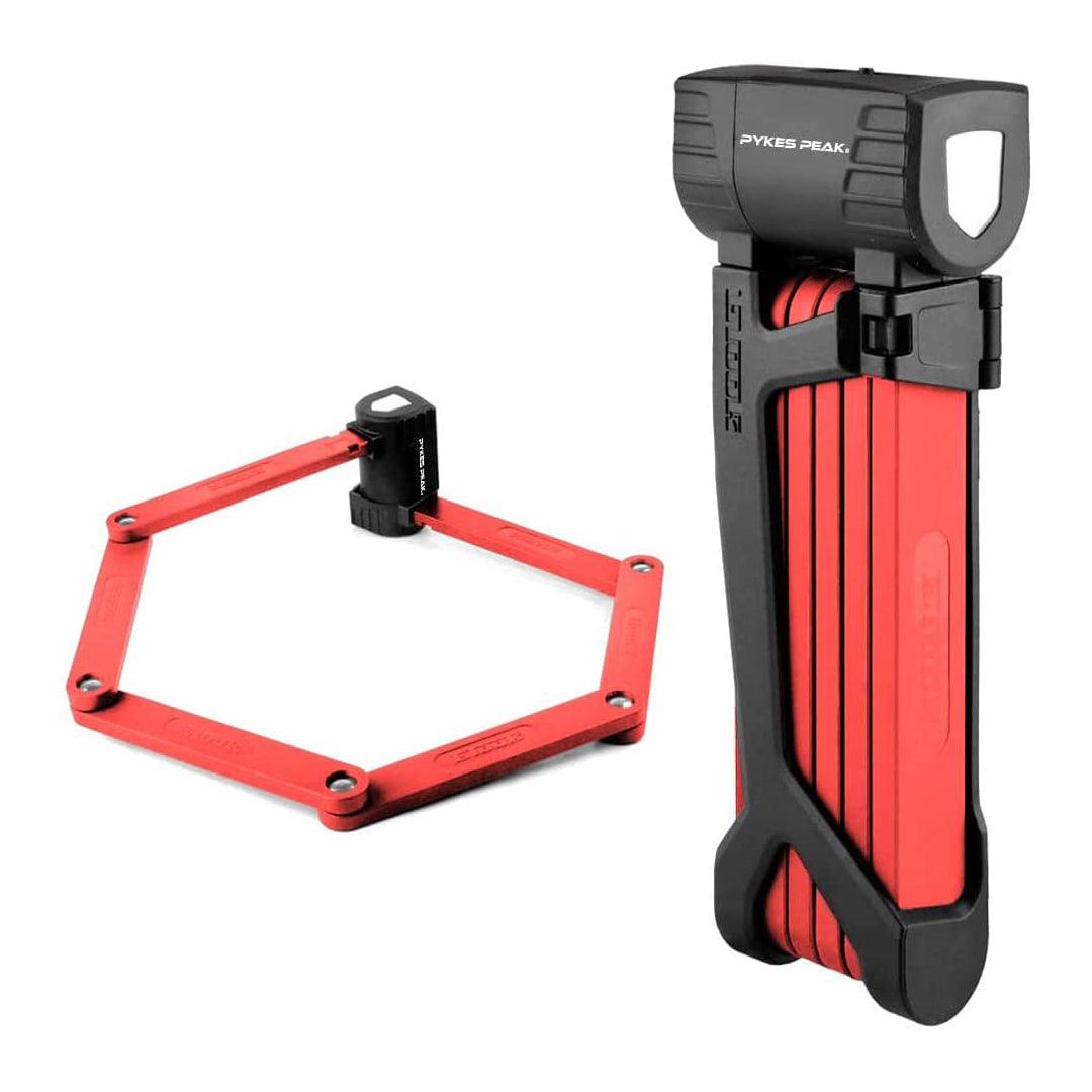 PYKES PEAK　 自転車用折り畳み式　ブレードタイプ　鍵 ロック　90センチ　5色 - PYKES PEAK