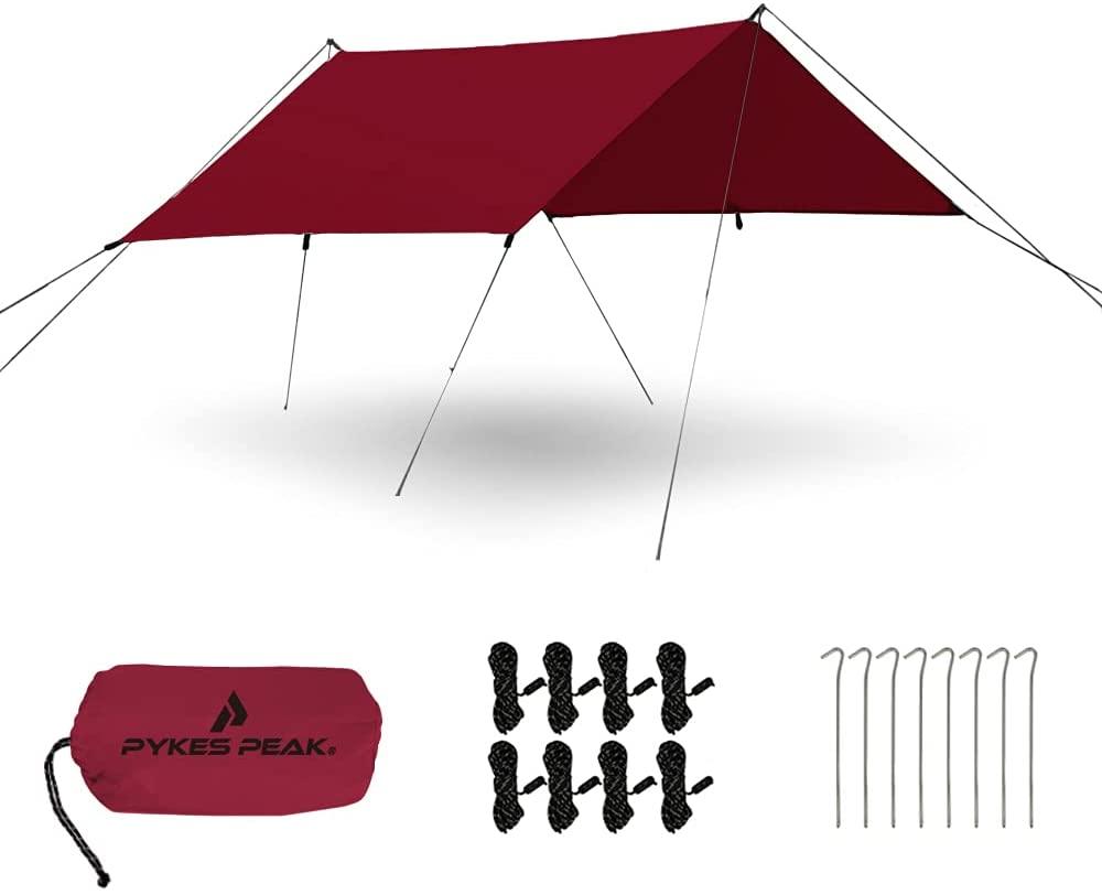 スクエアタープ 1-2人用 3~4人用 5~6人用 5色 SQUARE TARP - PYKES PEAK