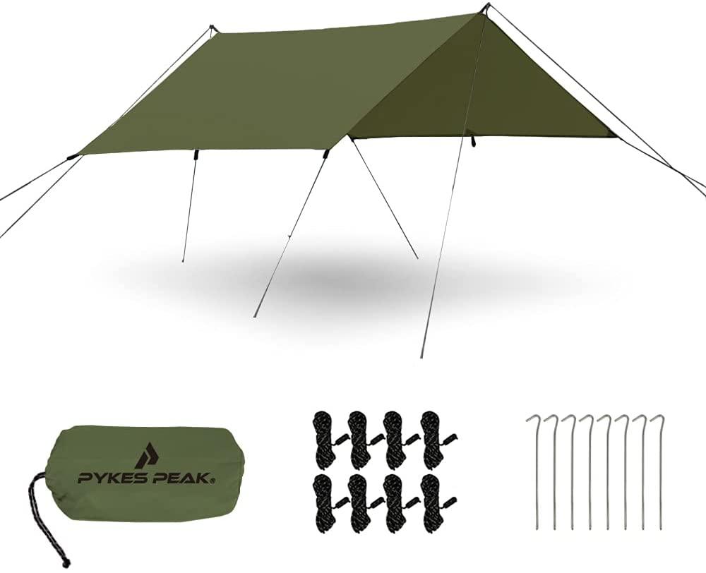 スクエアタープ 1-2人用 3~4人用 5~6人用 5色 SQUARE TARP - PYKES PEAK