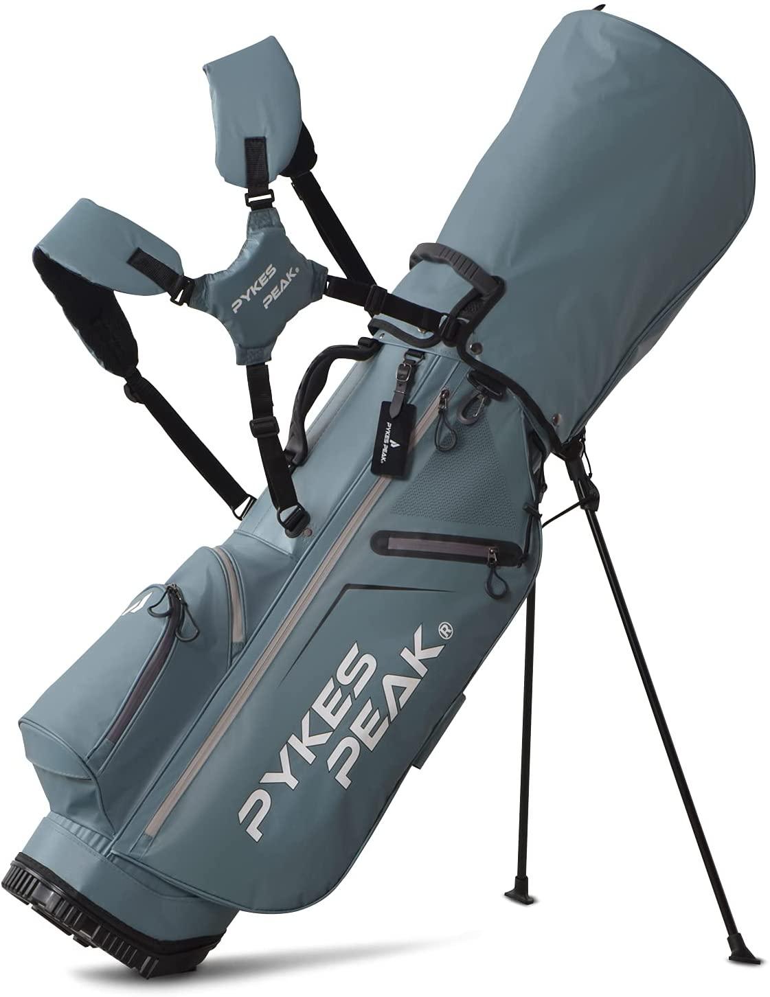 PYKES PEAK ゴルフ キャディバッグ スタンド式 2.4kg 9.0型 5分割口枠 【COOL SERIES】 - PYKES PEAK