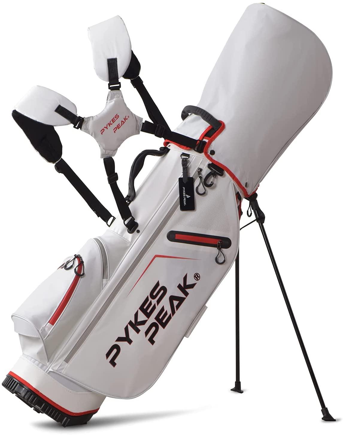 PYKES PEAK ゴルフ キャディバッグ スタンド式 2.4kg 9.0型 5分割口枠 【COOL SERIES】 - PYKES PEAK