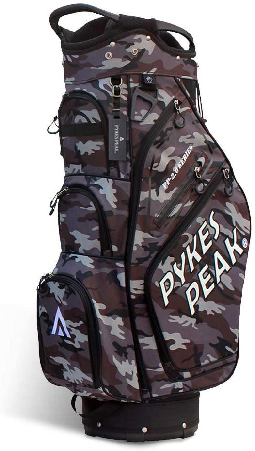 【アウトレット】PYKES PEAK キャディバッグ カート式 2.4kg 9.5型 14分割口枠【PP-2.0 SERIES】ゴルフ　ベストセラー - PYKES PEAK