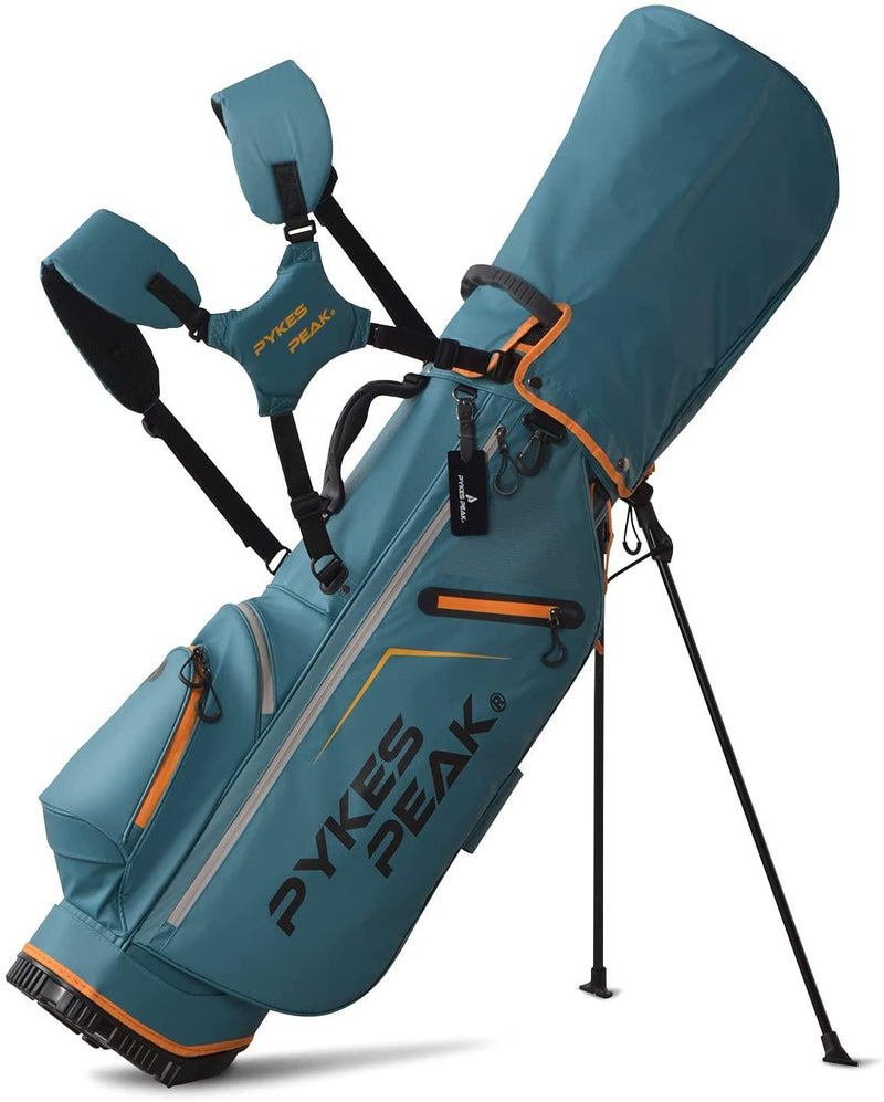 PYKES PEAK ゴルフ キャディバッグ スタンド式 2.4kg 9.0型 5分割口枠