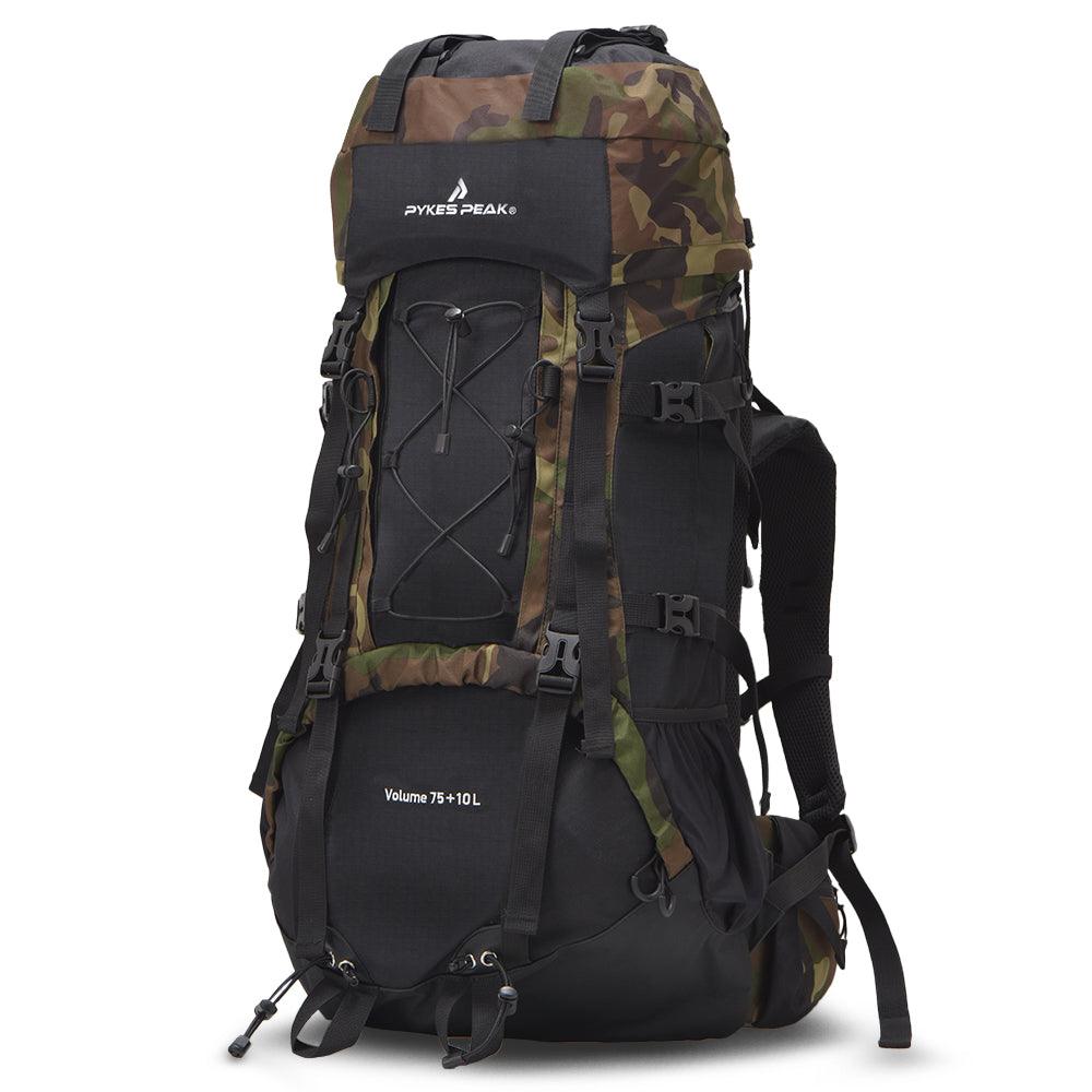 【アウトレット】PYKES PEAK(パイクスピーク) バックパック 大容量 75L (+10L) 登山 リュック アウトドア 防災 - PYKES PEAK