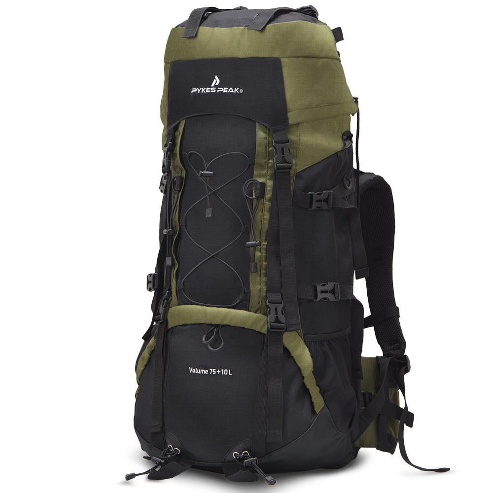【アウトレット】PYKES PEAK(パイクスピーク) バックパック 大容量 75L (+10L) 登山 リュック アウトドア 防災 - PYKES PEAK