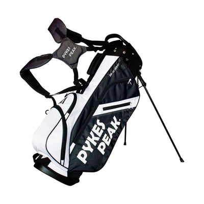 PYKES PEAK (パイクスピーク) キャディバッグ 軽量 ゴルフバッグ ゴルフ スタンド メンズ レディース 6分割 47インチまで入る フルセパレート