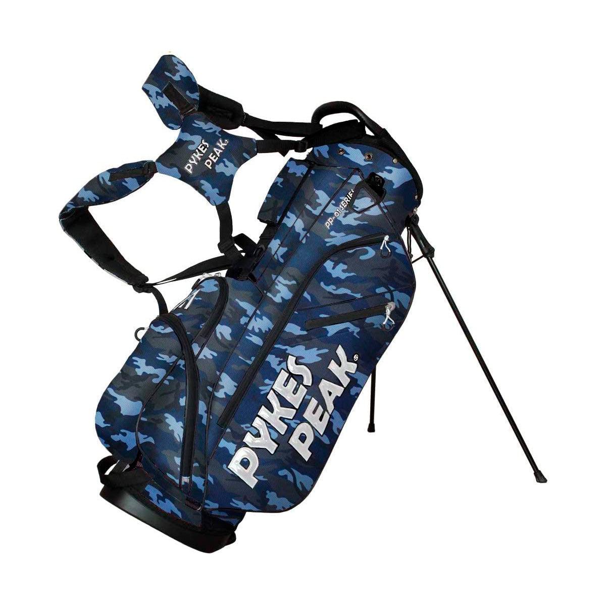 【一番人気】【12月14日(木)まで35%OFF!】【さらに先着2名様限定!トラベルカバープレゼント!】ゴルフキャディバッグ スタンド式 2.2kg 9.0型 6分割口枠 10カラー - PYKES PEAK
