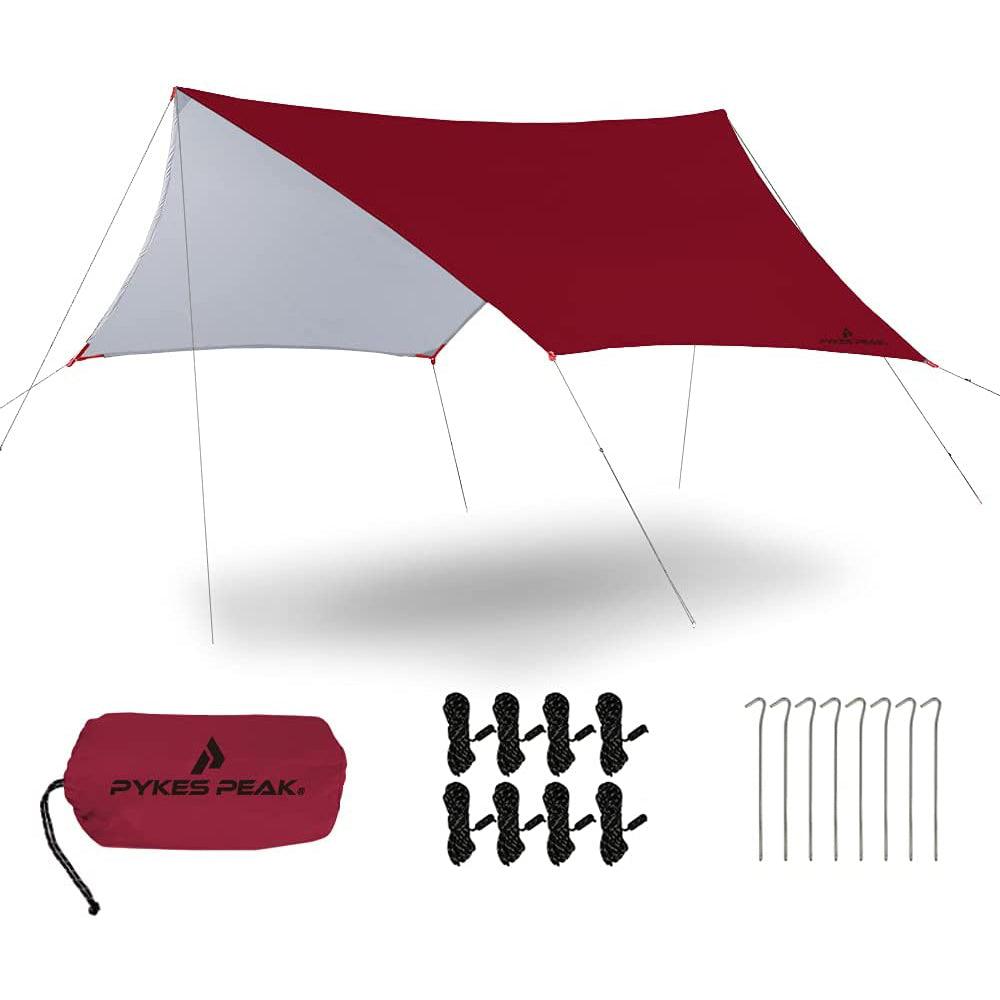 スクエアタープ 1-2人用 3~4人用 5~6人用 5色 SQUARE TARP - PYKES PEAK