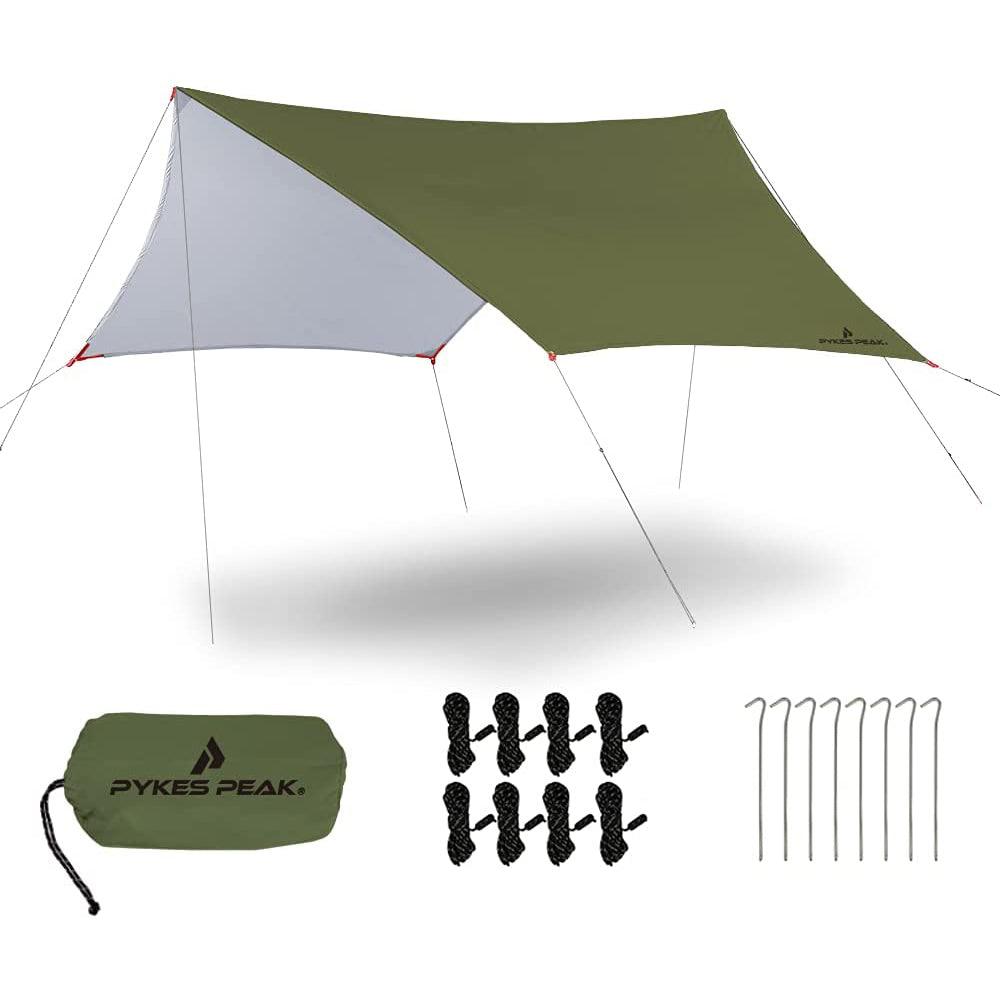 スクエアタープ 1-2人用 3~4人用 5~6人用 5色 SQUARE TARP - PYKES PEAK