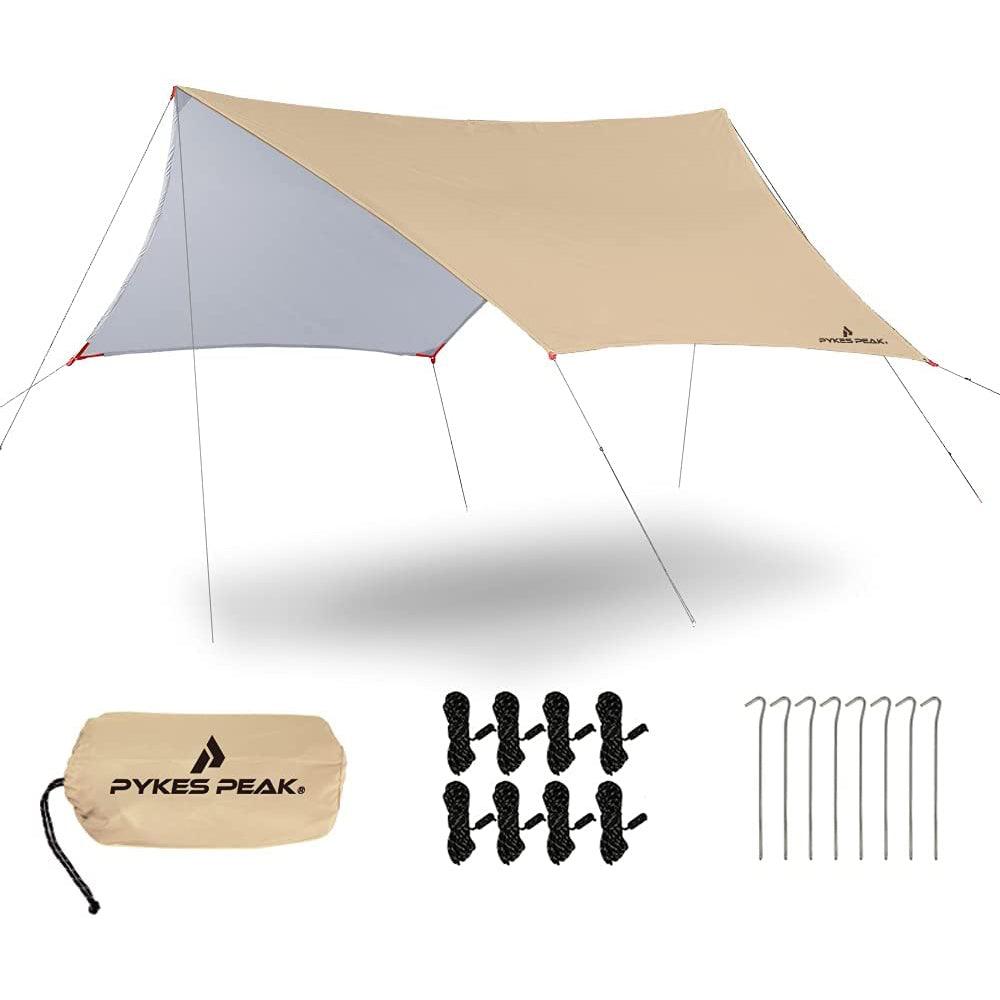スクエアタープ 1-2人用 3~4人用 5~6人用 5色 SQUARE TARP - PYKES PEAK