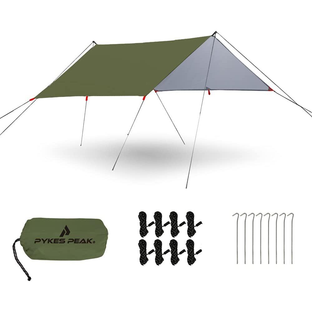 スクエアタープ 1-2人用 3~4人用 5~6人用 5色 SQUARE TARP - PYKES PEAK