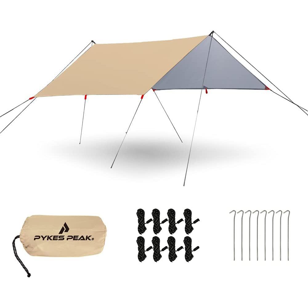スクエアタープ 1-2人用 3~4人用 5~6人用 5色 SQUARE TARP - PYKES PEAK
